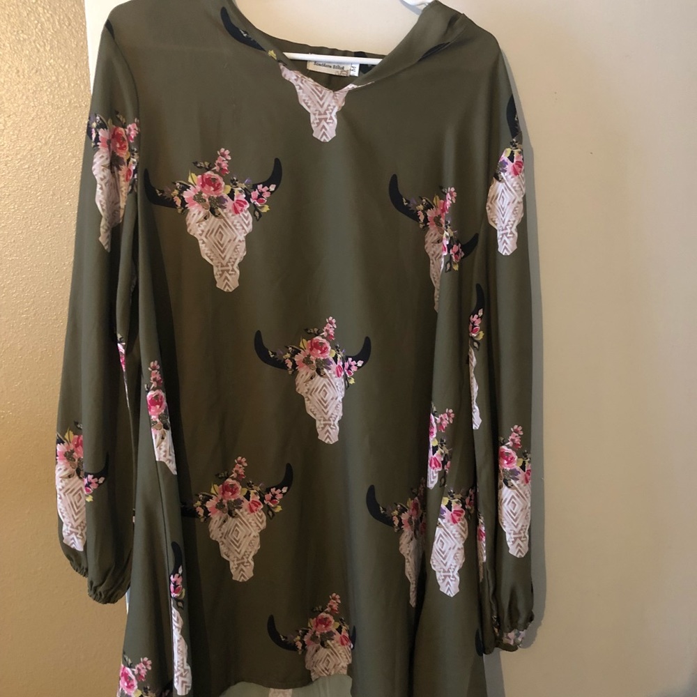 cow skull dress